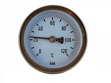 Termometr tarczowy okrągły TB 63 - 1/2 cala  120'C