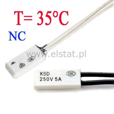 Termostat bimetaliczny NC 35C 5A/250V KSD9700