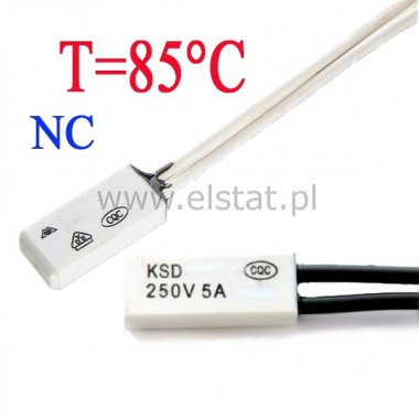 Termostat bimetaliczny NC 85C 5A/250V KSD9700