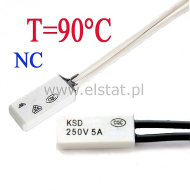 Termostat bimetaliczny NC 90C 5A/250V KSD9700