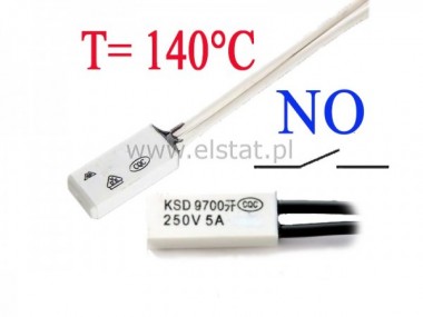 Termostat bimetaliczny NO 145C 5A/250V KSD9700