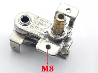 Termostat regulowany 16A 250V 250°C; mocowanie M3