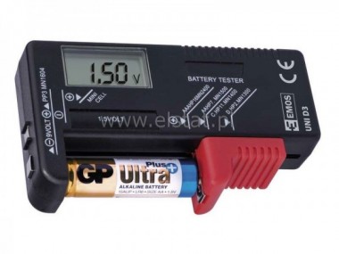 Tester baterii i akumulatorów EMOS N0322; LCD