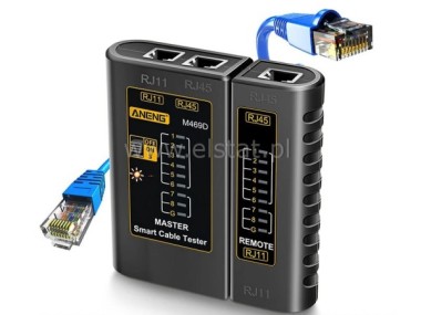 Tester kabli  sieci RJ45; RJ11; RJ12; HM469D