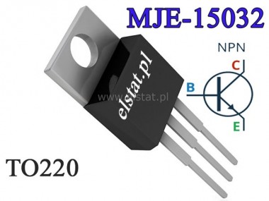 Tranzystor MJE 15032 NPN 8A 250V 50W 30MHz; TO220