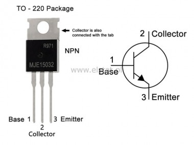 Tranzystor MJE 15032 NPN 8A 250V 50W 30MHz; TO220
