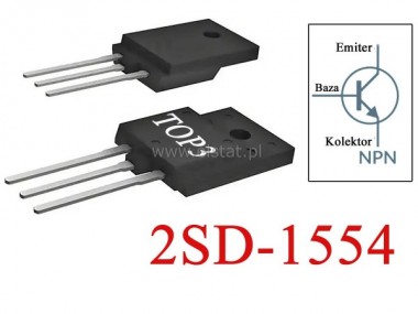 Tranzystor NPN+Diode 1500V 3,5A 40W; TO-3P