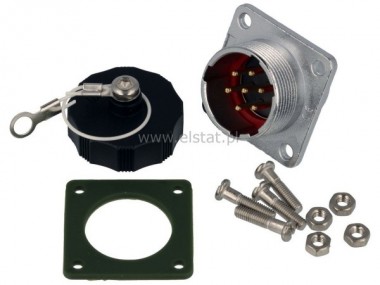 Wtyk przemys�owy; 7 piny; panel, WF20J7ZZ1