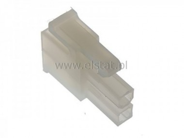 Wtyk eski 2pin bez stykw 39mm na przewd MOLEX