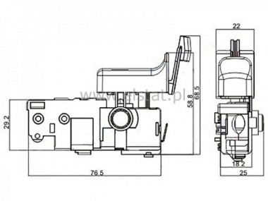Wycznik do motowiertarek Bosch GBH2-26