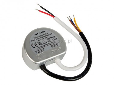 Zasilacz imp. okr�g�y do puszki 12V 2,5A 30W srebr