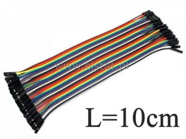 Zestaw 40szt kabli połączeniowych Ż-Ż ( 10cm )