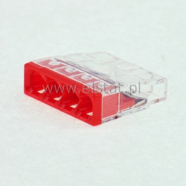 Zcza Wago 4x2,5mm, czerwona