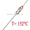 Bezpiecznik termiczny 10A  152C  axialny; THT