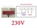 Licznik impuls�w; 230V; 6 cyfr; napi�ciowy 230V AC
