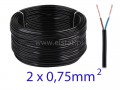 OMY kabel energetyczny 2x0.75mm  300V czarny