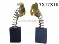 Szczotlka w�glowa 7X17X18mm; blaszki fi ok.16mm 