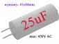 25uF  450V  kond. rozruch. przew. 41x84 �ruba