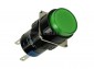 Przełącznik stabilny 16mm; LED 24V; zielony; LAS1