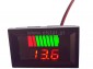 Woltomierz LED 12V czerwony; wskaźnik akumulatora