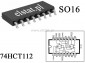 74 HCT112 2 przerzutniki typu JK; SMD SO16