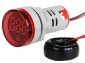 Amperomierz LED; 230V AC; 28mm 0-100A; czerwony