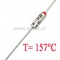 Bezpiecznik termiczny 10A  157°C axialny; THT