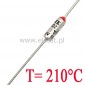 Bezpiecznik termiczny 10A  210°C  axialny; THT