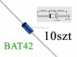Dioda Schottky BAT42; 0,2A; 30V; 7pF; DO35; 10szt Dioda Schottky BAT42; 0,2A; 30V; 7pF; DO35; 10szt