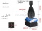 Joystick chwilowy; przemys�owy; 2x NO; os�ona guma