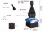 Joystick stabilny; przemys�owy; 2x NO; os�ona guma