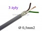 Kabel  LIYCY  3 x 0,5  przewód  ekranowany 300V