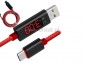 Kabel USB- typ C; amperomierz, woltomierz; 1m
