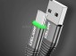 Kabel WT USB - WT USB typ C 2m (2.0) + oplot + LED