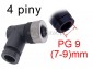 K�towe z��cze czujnika 4 piny; �e�skie M12; PG9