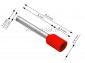 Ko�c�wka rurkowa izolowana  0,75 L= 8mm  ( 10szt )