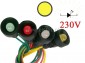 Kontrolka  żółta  LED 20mm   230VAC