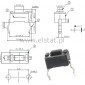 MicroSwitch  6x3,5mm  h=4.3mm  ( 0.8mm )  2 pin