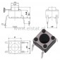 MicroSwitch  6x6.0mm  h=4.3mm  ( 0,8 mm ) 4 pin