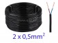 OMY kabel energetyczny 2x0.5mm  300V czarny