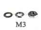 Podkładka M3 zwykła + sprężynowa + nakrętka
