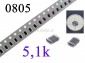 Rezystor 5,1K-0805; SMD;  0,1W; rolka 5000szt