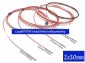 Sonda pomiarowa PT100 2x30mm  3-przew. 100cm  