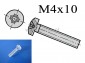 Śruba  M4x10mm  plastikowa  SPC-410 