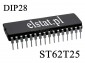 ST62T25-CB6  20I/O 4KB-ROM 64B-R mikr.  DIP28 