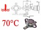 Termostat bimetal.70°C poziomy ( moc. ruchome NC