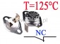 Termostat bimetaliczny 16A 250VAC 125°C pionowy NC