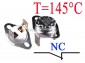 Termostat bimetaliczny 16A 250VAC 145°C pionowy NC