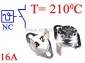Termostat bimetaliczny 16A 250VAC 210�C pionowy NC