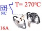 Termostat bimetaliczny 16A 250VAC 270�C pionowy NC